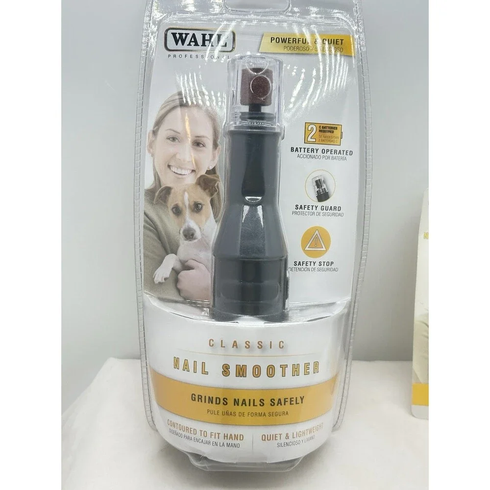 Wahl 5971 Classic Nail Smoother, Battery Operated Nail Drill for Pets‎ + Refills